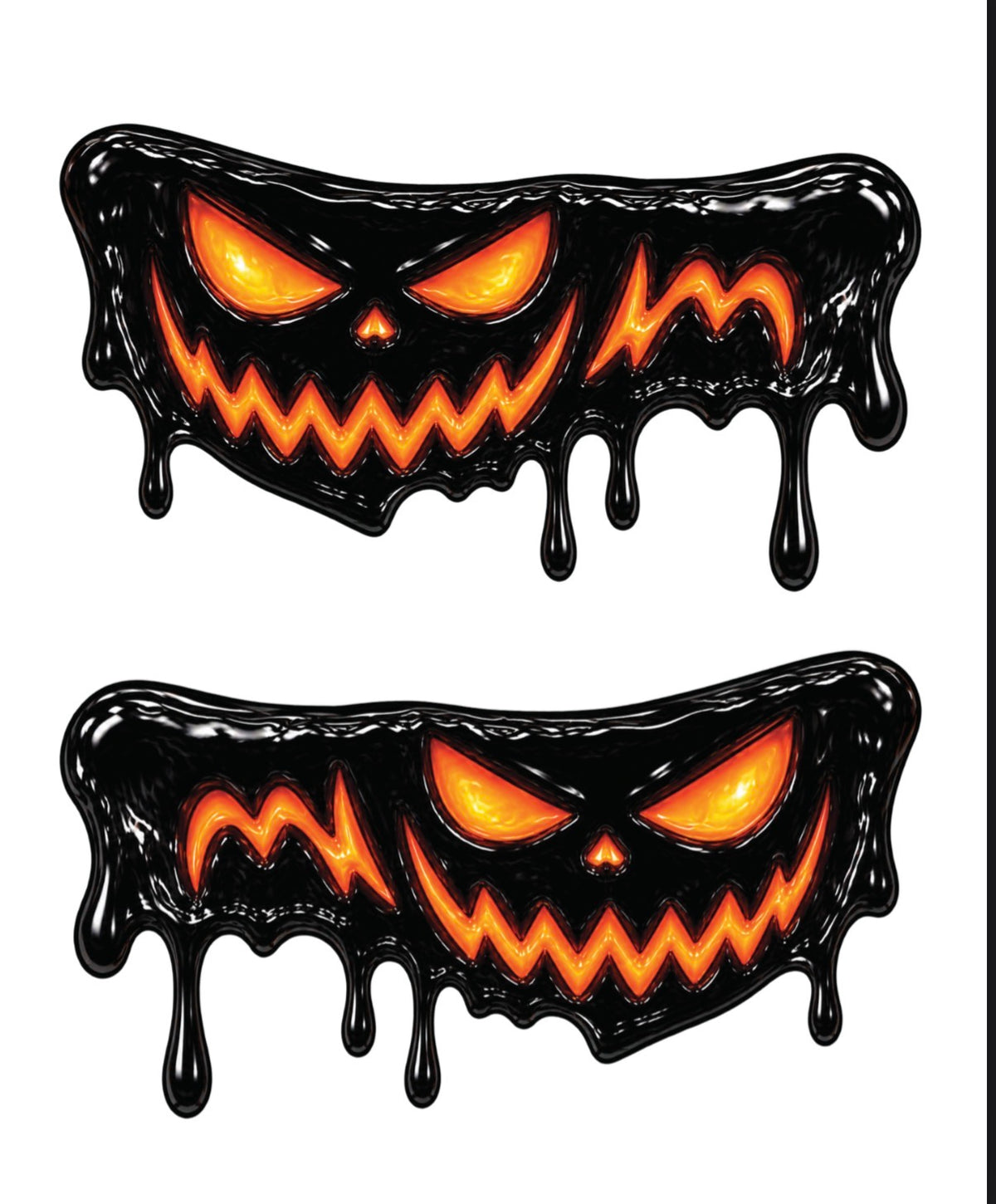 Halloween Metallic Eye Black 6-Pack | Temporary Eye Black Tattoos for Baseball, Softball & Football