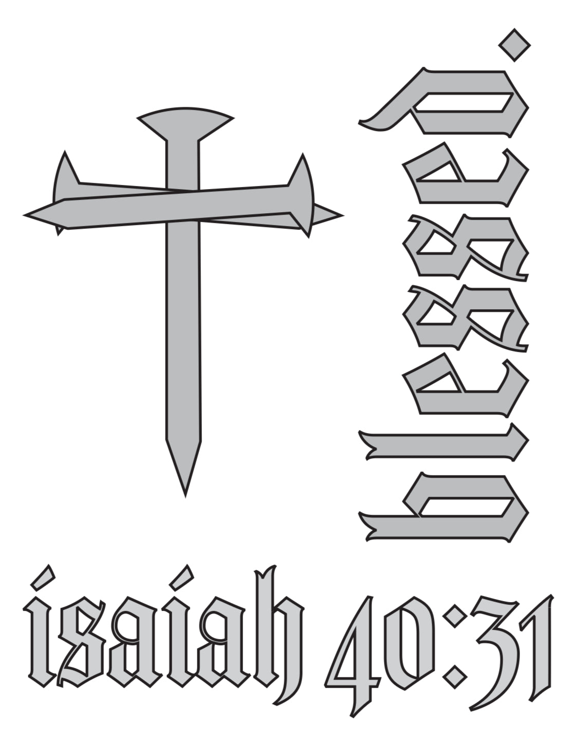 Faith Metallic Tats