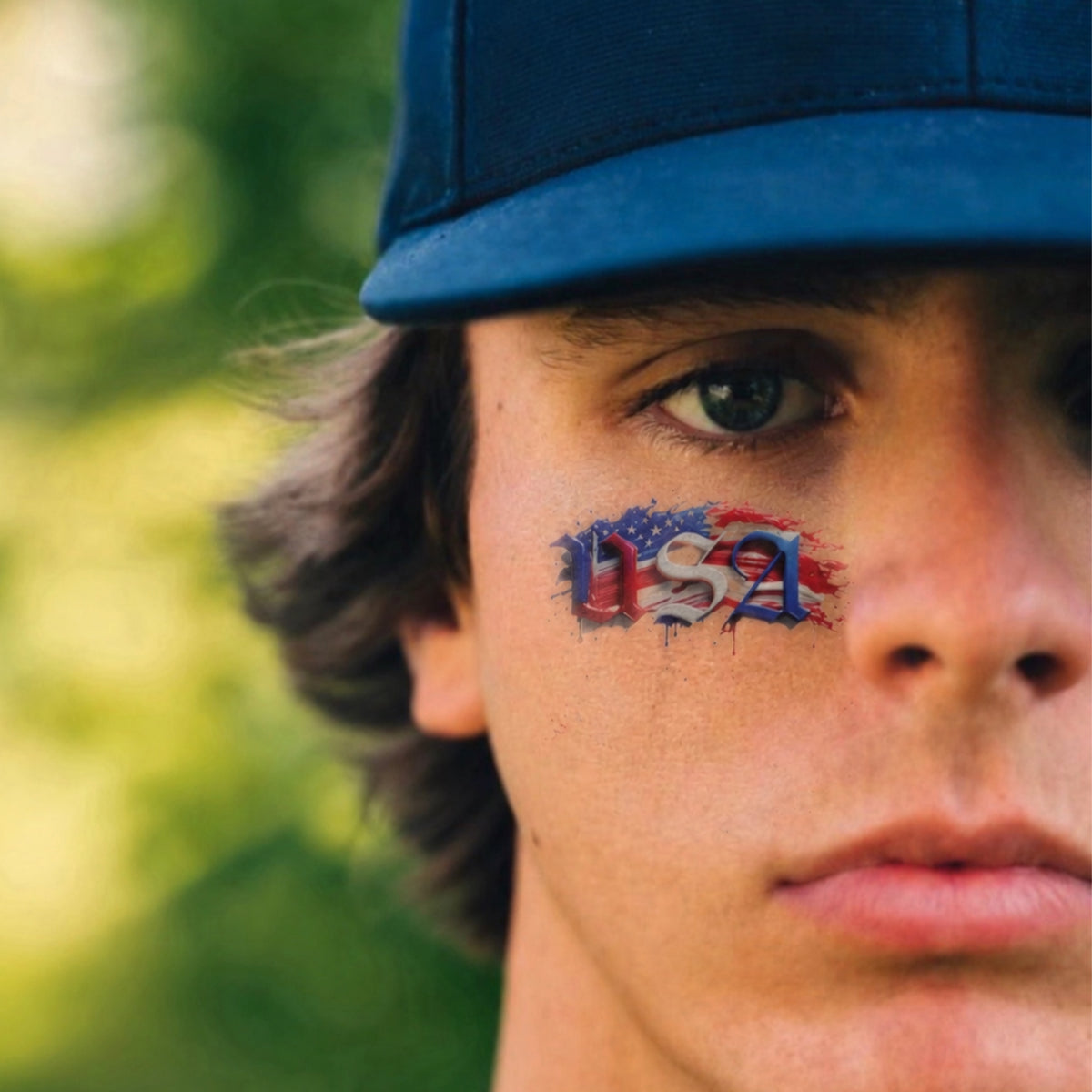 America 6-Pack | Patriotic Eye Black Tattoos for Baseball & Softball
