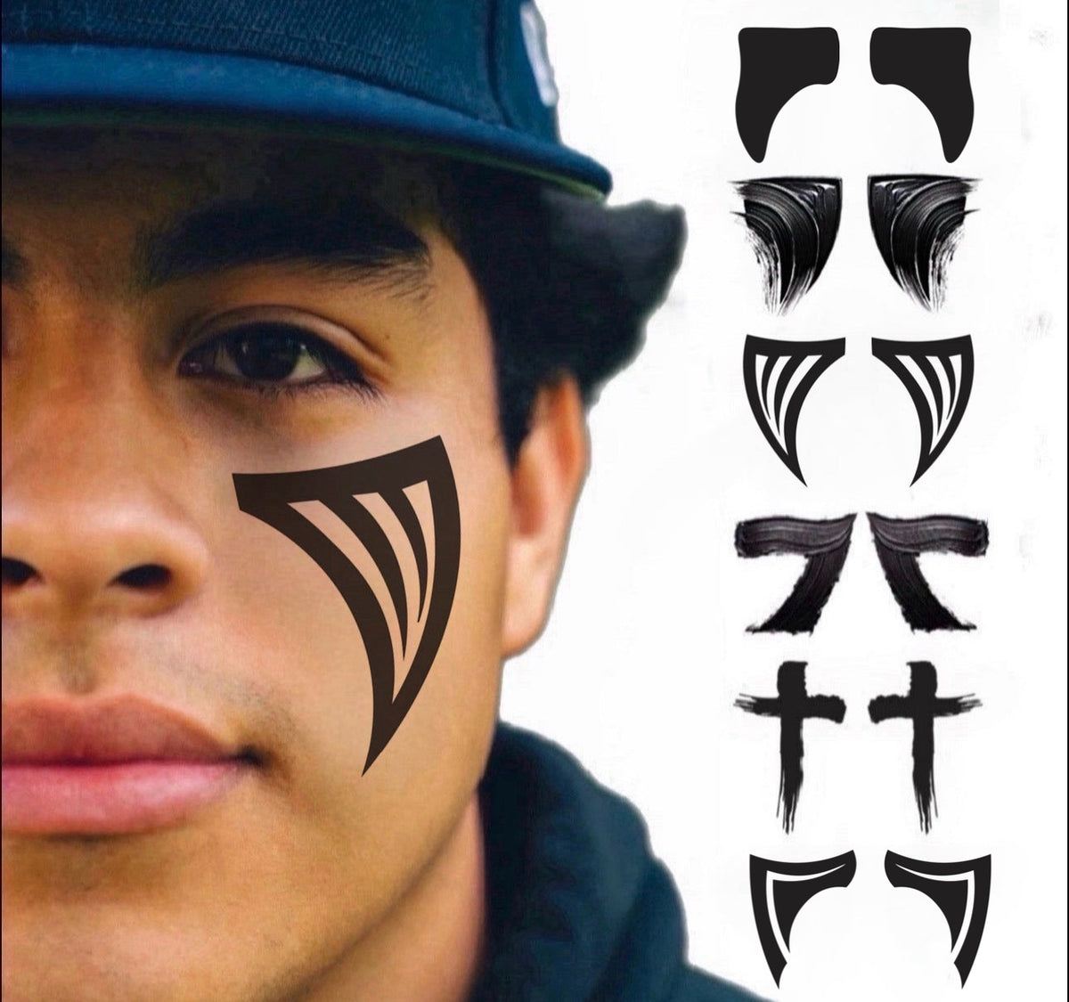 Crossfire 6-Pack | Cross Eye Black Tattoos for Baseball & Softball
