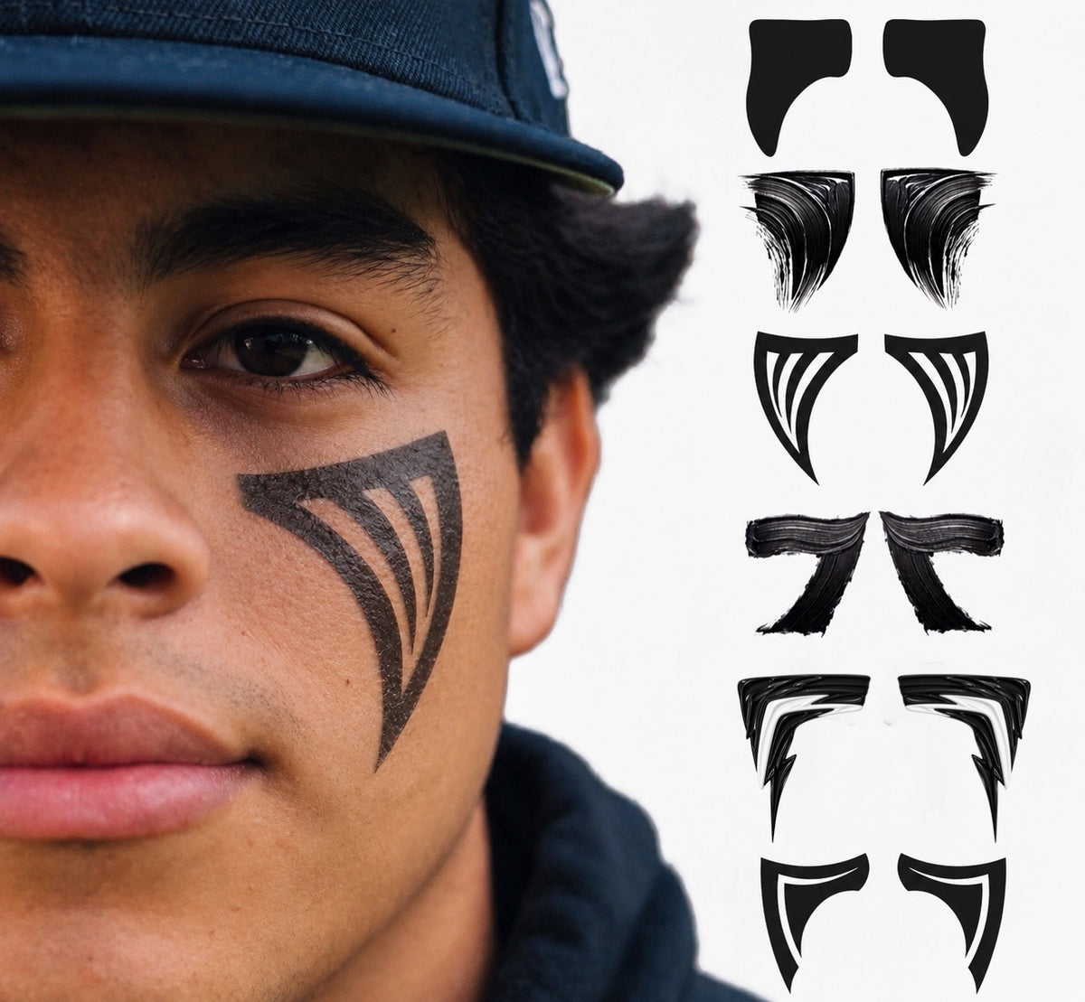Crossfire 6-Pack | Cross Eye Black Tattoos for Baseball & Softball