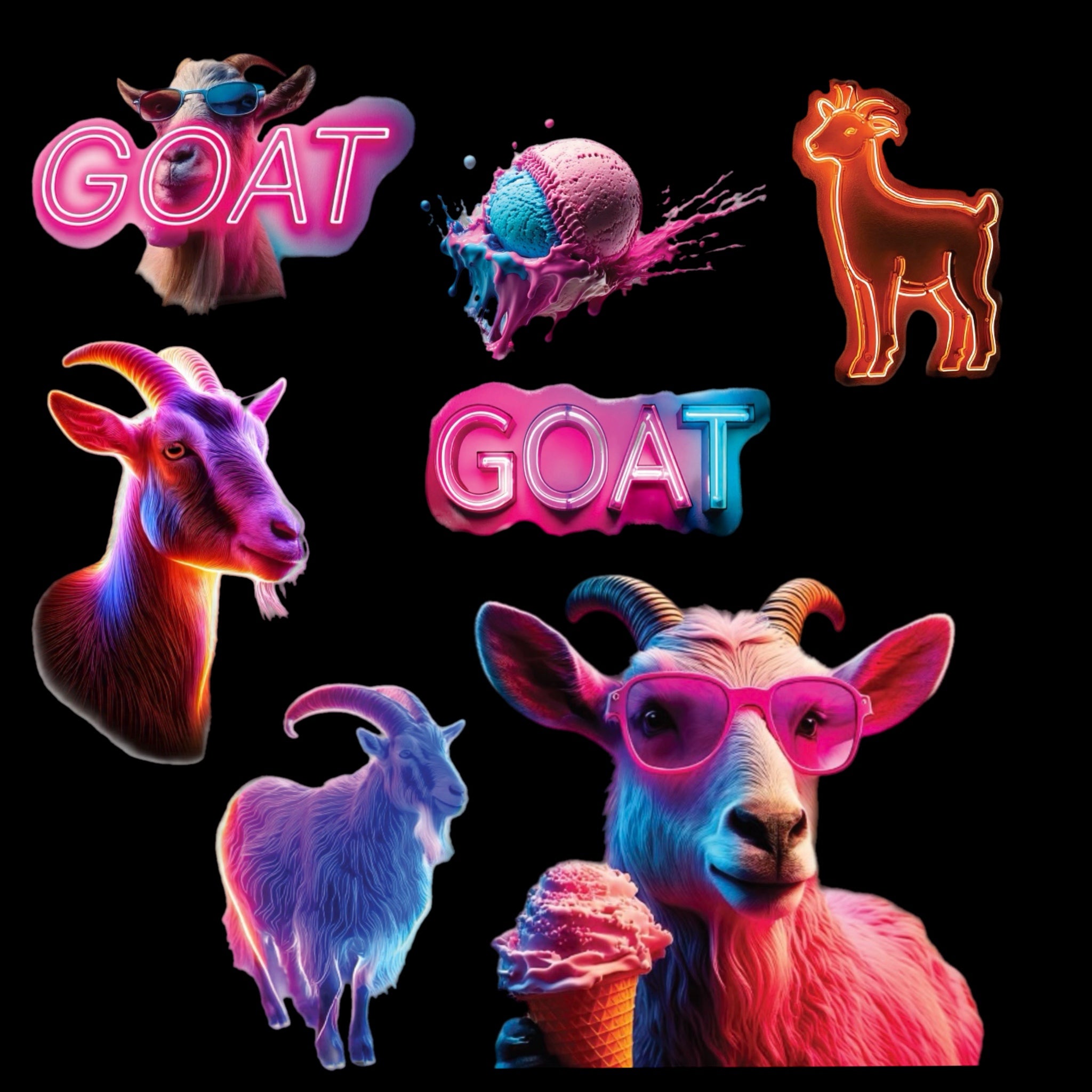 Metallic GOAT Equipment Tats