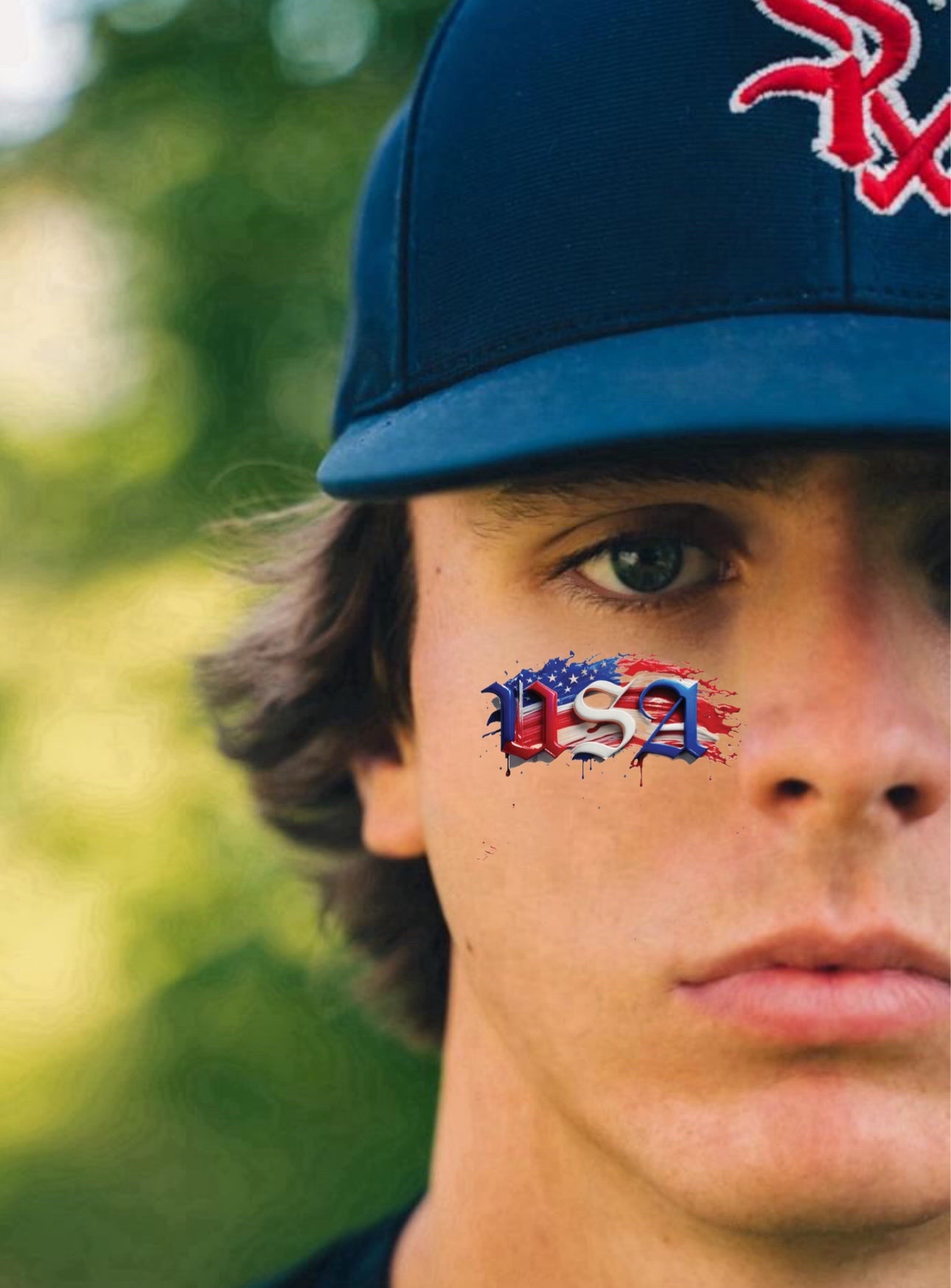 America 6-Pack | Patriotic Eye Black Tattoos for Baseball & Softball