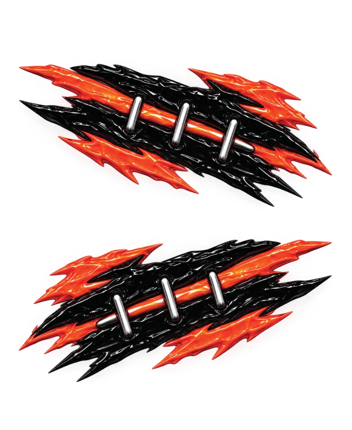 Halloween Metallic Eye Black 6-Pack | Temporary Eye Black Tattoos for Baseball, Softball & Football