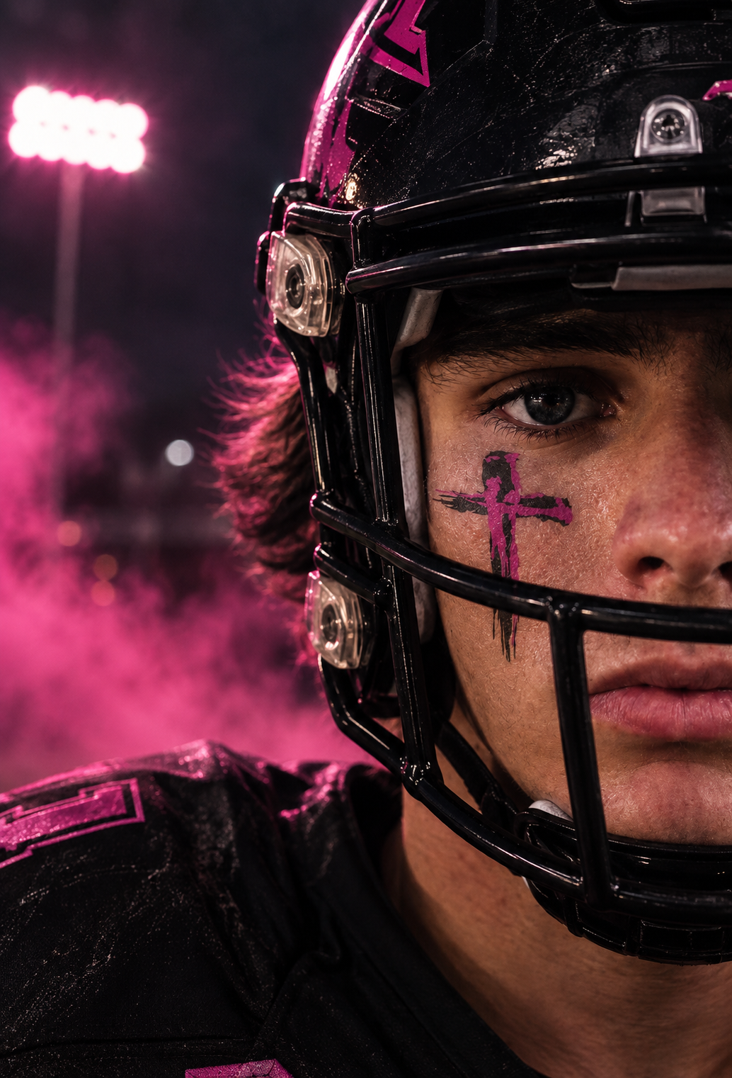 Tough Enough Pack | Pink Eye Black Tattoos for Football & Baseball