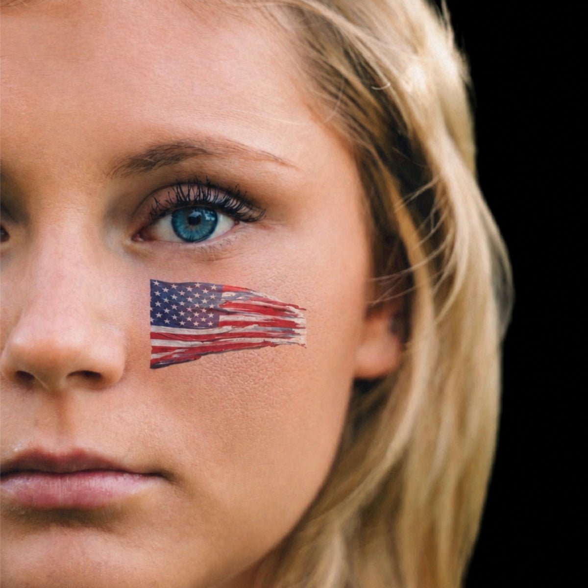 America 6-Pack | Patriotic Eye Black Tattoos for Baseball & Softball